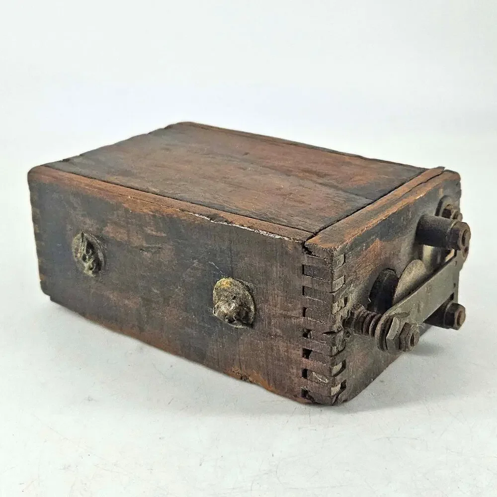 Antique 1900's Ford Model T Model A Wood Box Battery Ignition Buzz Coil
